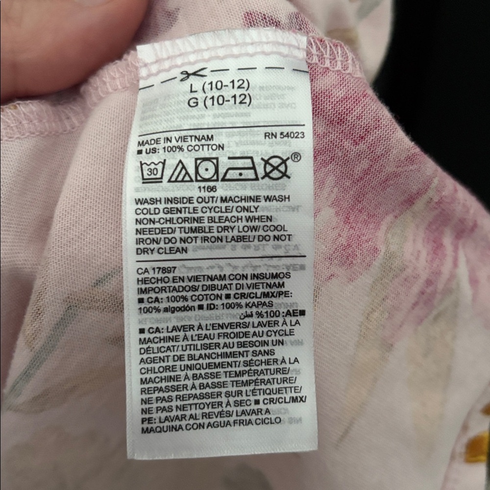 Old navy girls large 10-12 pink floral tank sundress - Picture 4 of 5